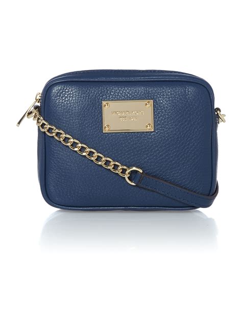 michael kors navy blue crossbody bag